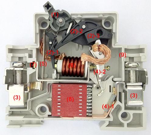 โครงสร้างของเซอร์กิตเบรกเกอร์ขนาดเล็กของ Wenzhou Juer Electric Co.,Ltd